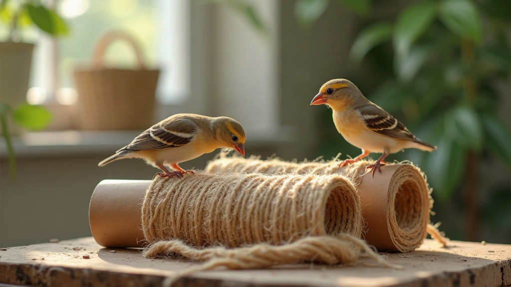 Building a Foraging Tray for Finches Using Only Cardboard and Twine